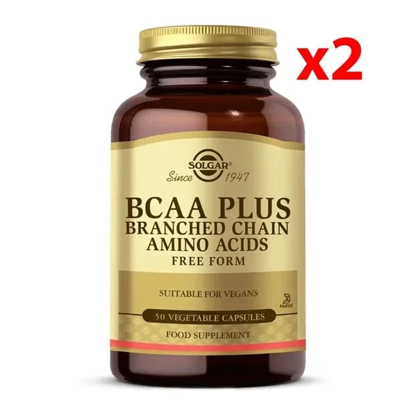 Solgar BCAA Plus 50 Kapsül 2 adet ürün görseli 1