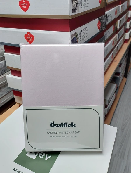 Özdilek Colourist Fitted Lastikli Tek Kişilik Çarşaf Seti (100x200)-Pudra ürün görseli 1