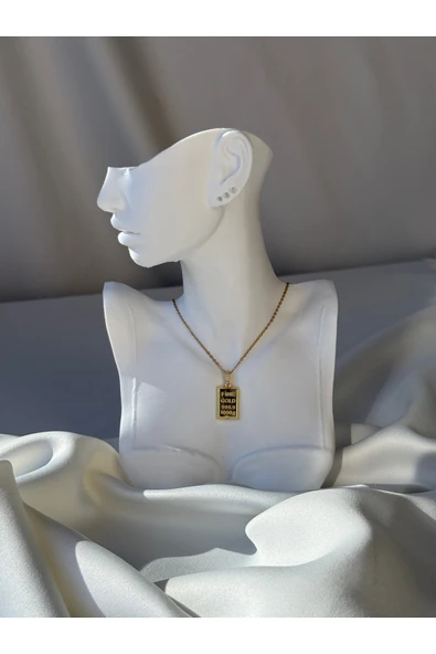 C&On Design Külçe Çelik Kolye Gold 45 cm ürün görseli 1