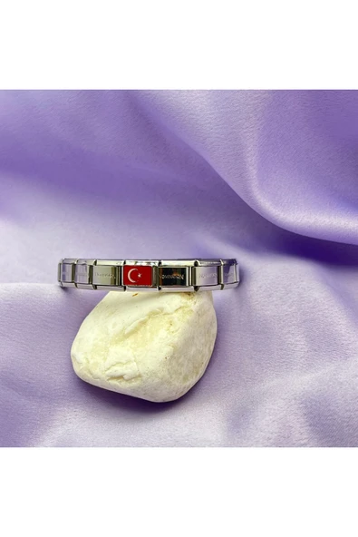 C&On Design Çelik İtalyan Charm Bileklik - Resim 3