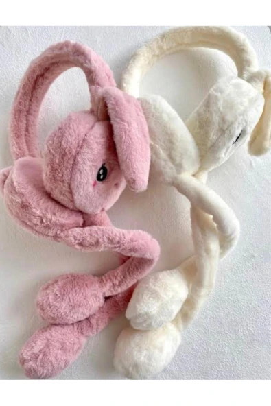 C&On Design Oynar Kulaklı Peluş Kışlık Sesli Tavşan Krem Kulaklık Ithal ürün görseli 1