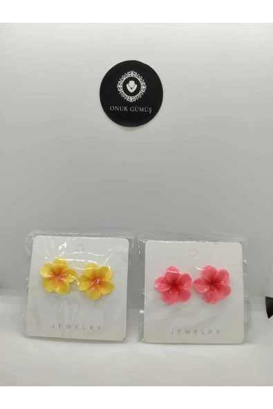 C&On Design 2'li yeni sezon Lotus Çiçeği Küpe ürün görseli 1