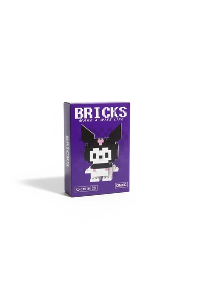C&On Design Bricks Kuromi Karakter Figürü 3D Mini Yapboz Yapı Oyuncak Oyuncak ürün görseli 1