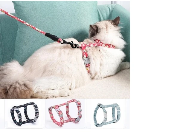 Kedi Gezdirme Göğüs Tasması ürün görseli 1