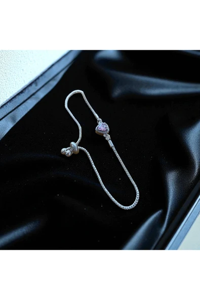 C&On Design ? Kalpli Taş Detaylı Ayarlanabilir Kadın Bileklik ürün görseli 1