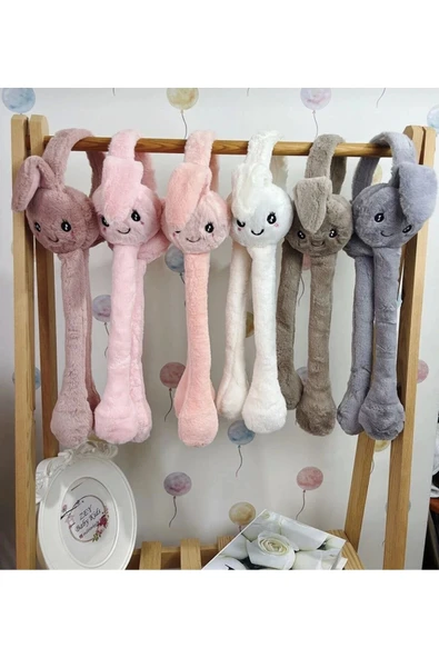 C&On Design Zeybabykids Peluş Hareketli Tavşan Kulaklık ürün görseli 1