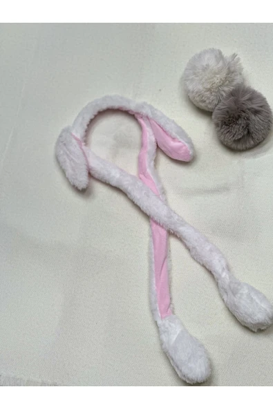 C&On Design Peluş Hareketli Tavşan Kulaklı Tac ürün görseli 1