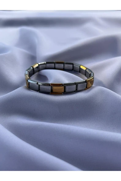C&On Design İTALYAN ÇELİK GOLD-SİLVER BİLEKLİK ürün görseli 1