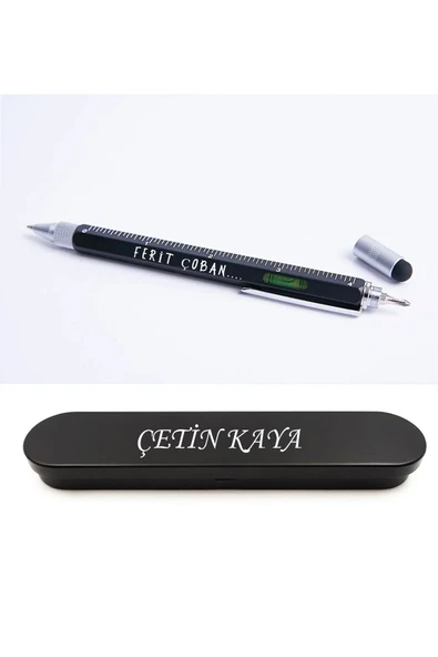 C&On Design Mühendis Kalemi , Mimar Kalemi , Kişiye Özel Kalem, Su Terazili Kalem (METAL KUTULU DEĞİLDİR) ürün görseli 1