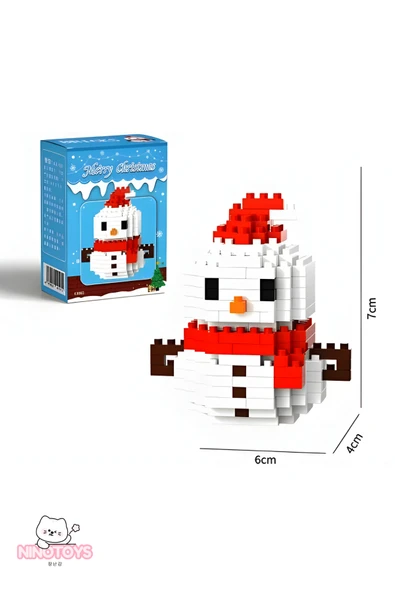 C&On Design Bricks Yılbaşı Özel Seri Mini Yapı Oyuncak Kardan Adam ürün görseli 1