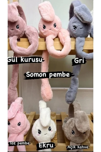 C&On Design Peluş Hareketli Tavşan Kulaklık Standart ürün görseli 1