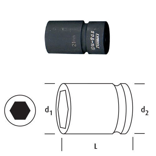 OSAKA LN12P18 IMPULSE LOKMA 1/2" 18 mm ürün görseli 1
