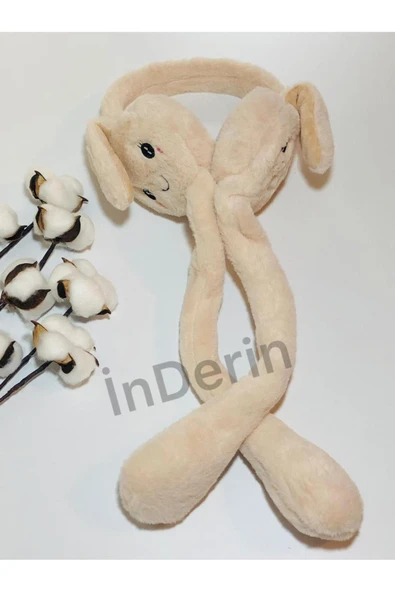 C&On Design Oynar Kulaklı Peluş Kışlık Sesli Tavşan Pembe Kulaklık Ithal ürün görseli 1