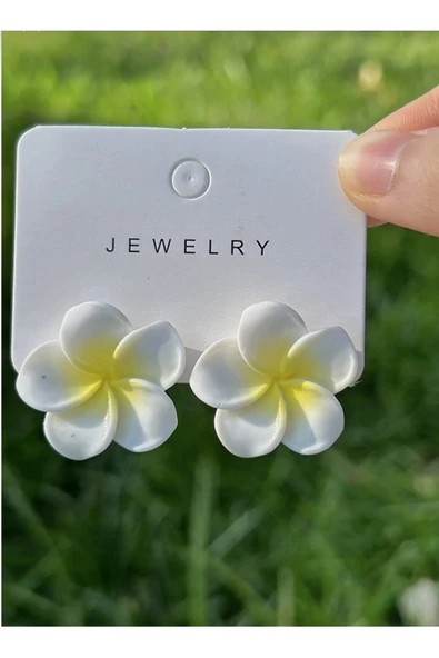 C&On Design Sarı Lotus Çiçeği Küpe ürün görseli 1