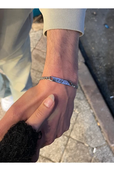 C&On Design Kişiye Özel Lazer Baskılı Bileklik Sevgili Arkadaş (İstenilen yazı yazılabilir) ürün görseli 1