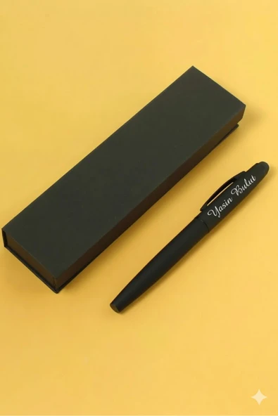 C&On Design Öğretmenler Gününe Özel Kişiye Özel Isim Baskılı Kutulu Metal Roller Imza Kalemi Hediyelik Kalem ürün görseli 1
