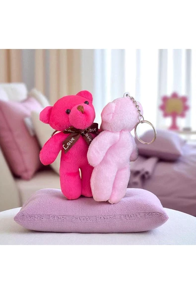 C&On Design “Pembe Peluş Ayıcık Anahtarlık ?? Çantana Tatlılık Kat!” 2 adet ürün görseli 1