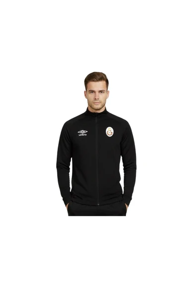 Galatasaray Orijinal Lisanslı Tam Fermuarlı Siyah Sweat ürün görseli 1