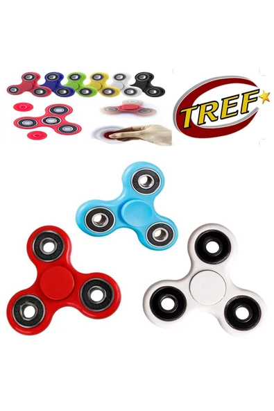 C&On Design Tref Stres Çarkı Sarı-Stres Çarkı Fidget Spinner 3 LÜ ürün görseli 1