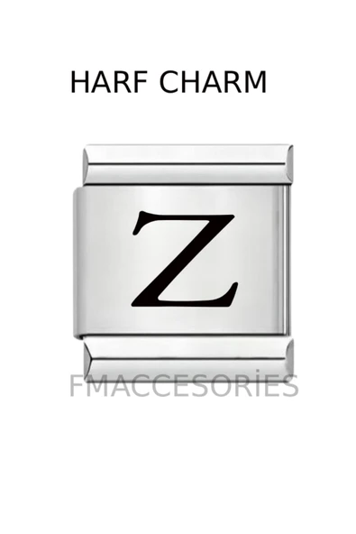 C&On Design Harfli İtalyan Bileklik Charmı Z Harfli Figürlü 1 CM 9 MM Fmaccesories ürün görseli 1