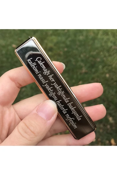 C&On Design Kişiye Özel Çakmak Şarjlı Usb'li Elektronik Çakmak ürün görseli 1