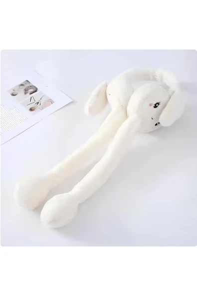 C&On Design Peluş Tavşan Kulaklıklı Hareketli Yumuşak Kulaklık Sıcak Tutan Kulaklık Peluş Kulaklık Bere KulaklıK ürün görseli 1