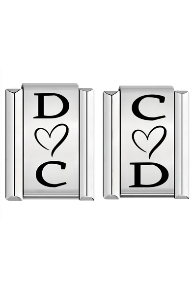 C&On Design Dilediğini Yazdır Çizdir İtalyan Çİft Charm - Resim 2