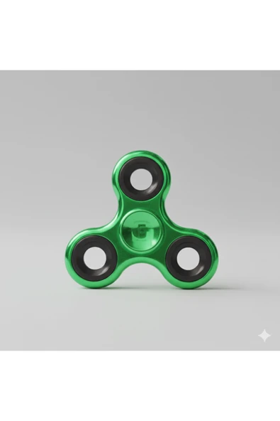 C&On Design Uzun Süre Dönen Metal Stres Çarkı - YEŞİL Rengi / Fidget Spinner ürün görseli 1