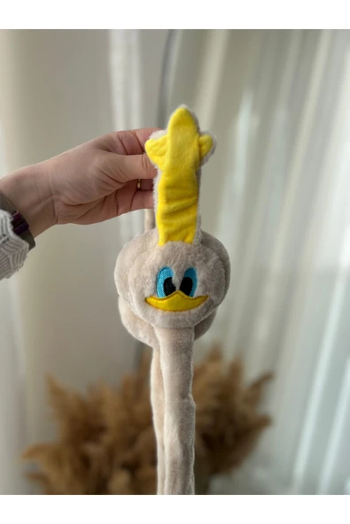 C&On Design Pelus Hareketli Oynar Kulakli (Sesli) Cocuk Kulak Isitici Koruyucu Ördek Kulaklik ürün görseli 1