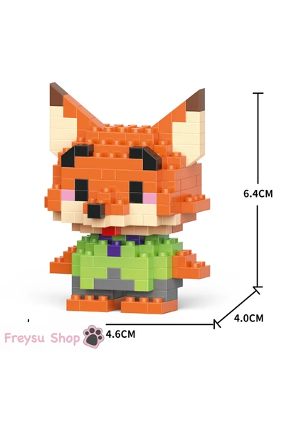 C&On Design Zootropolis Nick Wilde Bricks Blok Seti - Resim 2