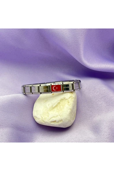 C&On Design Çelik İtalyan Charm Bileklik - Resim 2