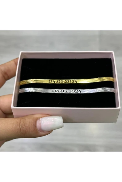 C&On Design Kişiye Özel İtalyan Bileklik isim Yazılı İtalyan bileklik çift bilekliği sevgiliye hediye ürün görseli 1
