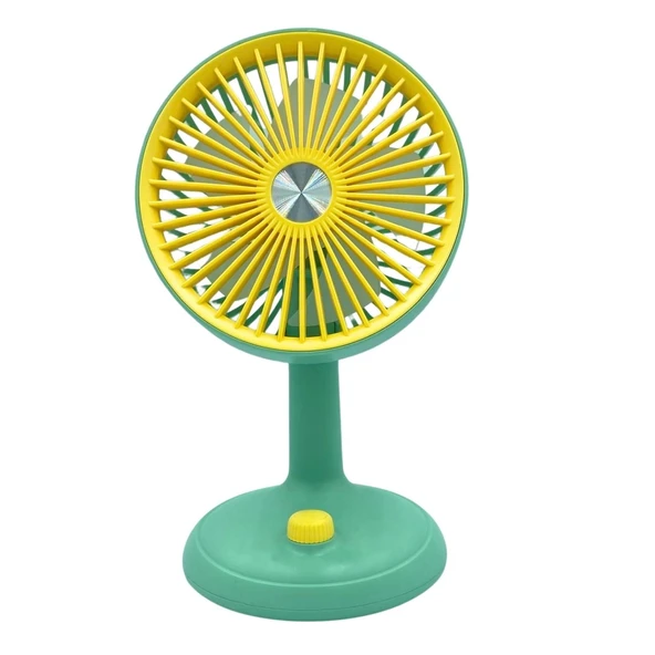 bigmate Mini Masa Fanı Taşınabilir Serinletici Şarjlı Yeşil Vantilatör 3 Kademeli Hız Ayarı YM88160 ürün görseli 1