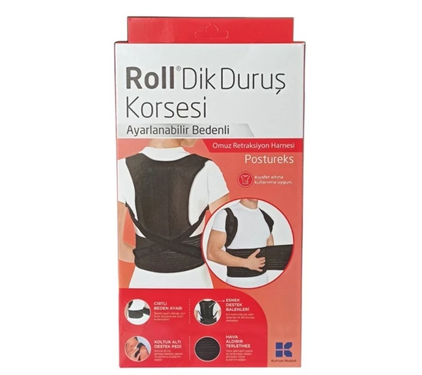 Roll Dik Duruş Korsesi Ayarlanabilir Bedenli ürün görseli 1