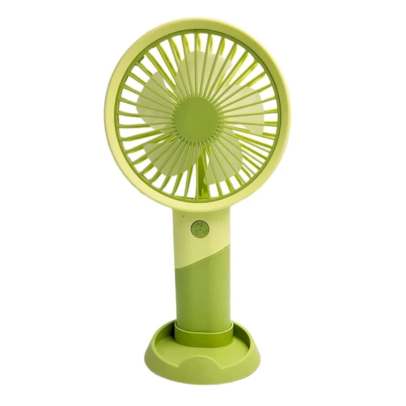 bigmate Mini El Fanı Taşınabilir Serinletici Şarjlı Yeşil Vantilatör 3 Kademeli Hız Ayarı YM88176A ürün görseli 1