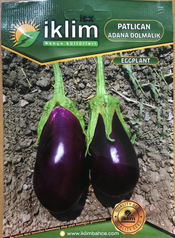 Patlıcan Tohumu Adana Dolmalık - 10 g (~ Takribi 1350 Tohum) ürün görseli 1