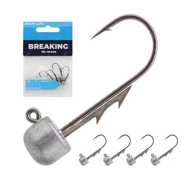 Hanfish Breaking Mushroom Head TPE Kaydırmaz Jighead ürün görseli 1