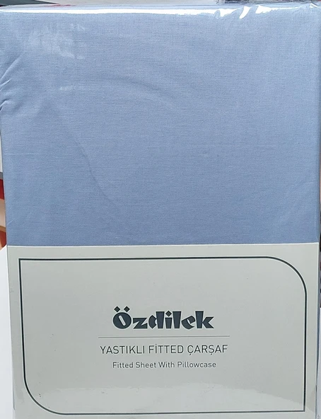 Özdilek Colourist Fitted Lastikli Tek Kişilik Çarşaf Seti (100x200)-Okyanus Mavi ürün görseli 1