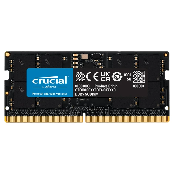 CRUCİAL 24GB DDR5-5600 SODIMM CT24G56C46S5 NOTEBOOK RAM ürün görseli 1