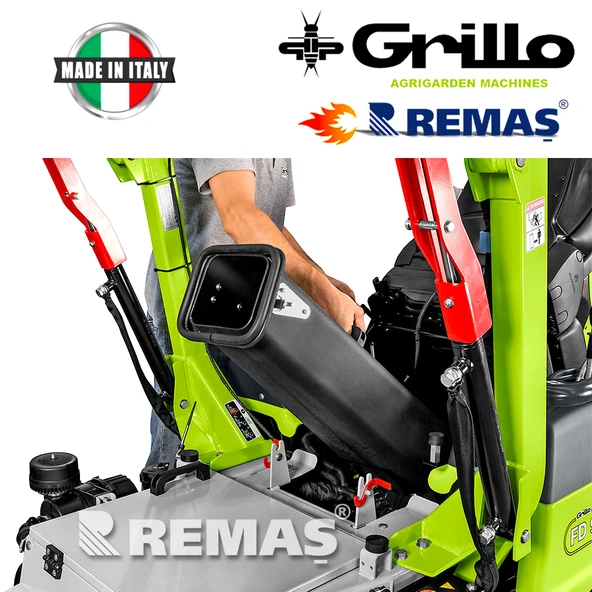 Grillo FD900 4WD Çim Biçme Traktörü - Resim 10