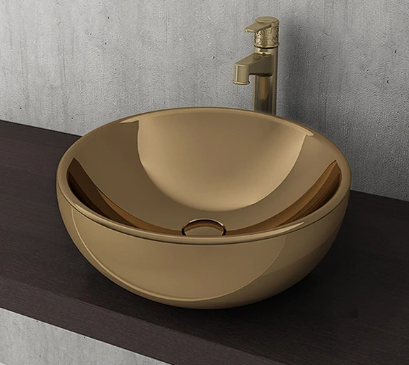 Bocchi Venezia Çanak Lavabo 45 cm Parlak Altın 1119-402-0125 ürün görseli 1