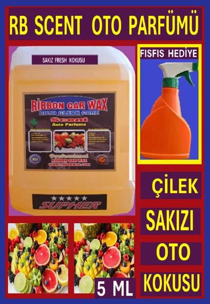 RB SCENT OTO KOKUSU ( ÇİLEK SAKIZI FREŞH KOKUSU ) 5 LT ürün görseli 1