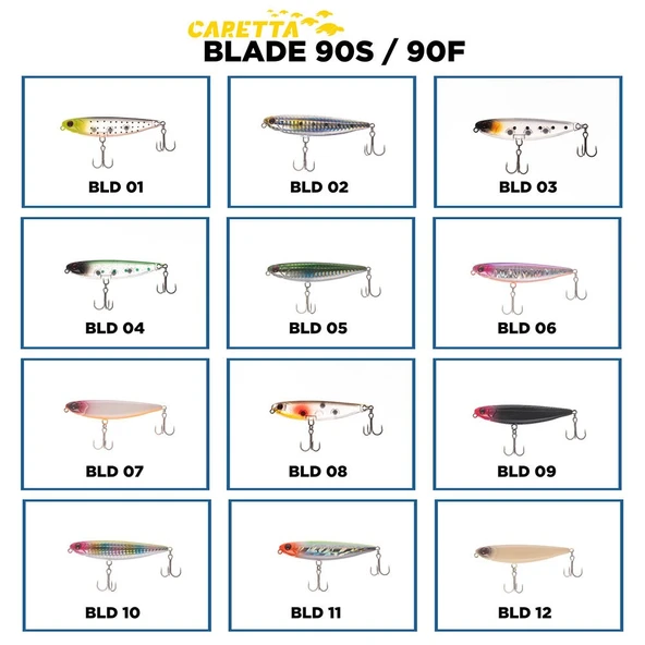 Caretta Blade 90 F 90mm 12gr Floating Maket Yem ürün görseli 1