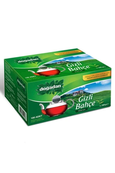 Doğadan Gizli Bahçe Demlik Poşet Siyah Çay (Klasik, 100 Adet) (2 paketi) ürün görseli 1