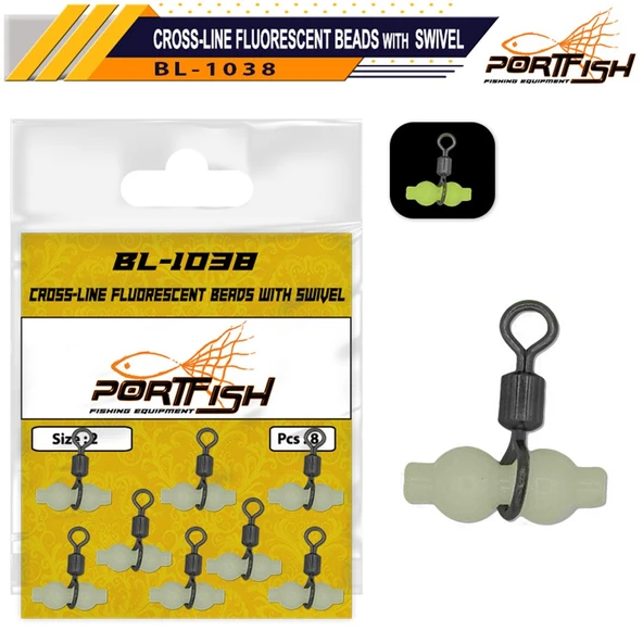 Portfish BL-1038 Üçlü Fosforlu Gezer Fırdöndü ürün görseli 1