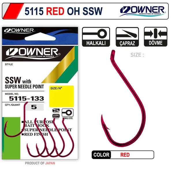 Owner 5115 OH SSW Red İğne ürün görseli 1