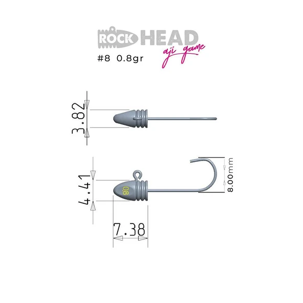 Fujin Rock-Head Aji Game Jighead - Resim 10