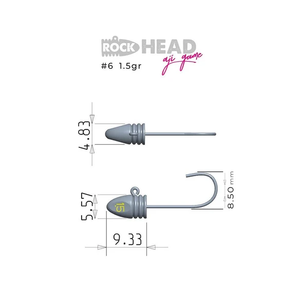 Fujin Rock-Head Aji Game Jighead - Resim 6