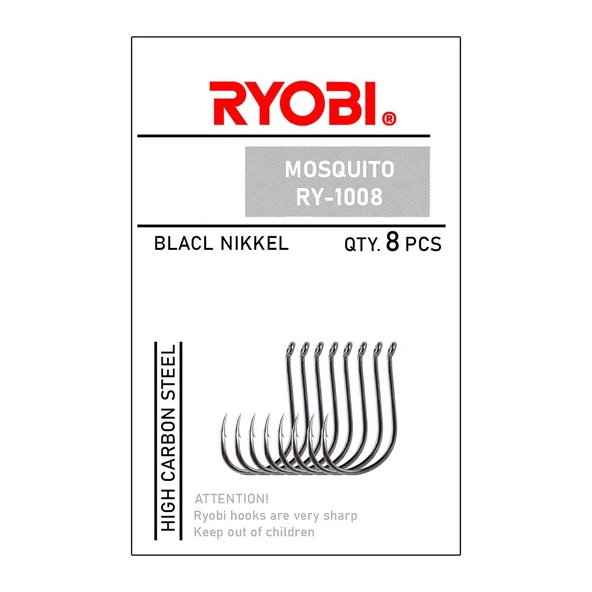 Ryobi  RY-1008 MOSQUITO Black Nikel Olta İğnesi - Resim 2