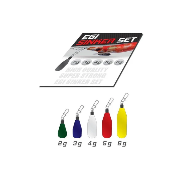 DTD Egi Sinker Set Kalamar Zokası Kurşun Seti ürün görseli 1